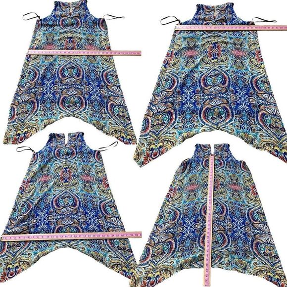 AB Studio Boho Mini Sleeveless Halter Style Dress Above the Knee Women’s Size Me - Picture 5 of 9